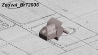 Zedval Br72005 Бронемаска для Т-34-76, для модели от Звезда 5011 1/72