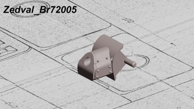 Zedval Br72005 Бронемаска для Т-34-76, для модели от Звезда 5011 1/72