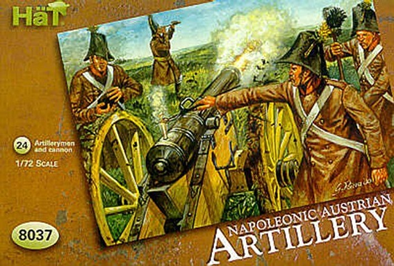 HAT 8037 Napoleonic Austrian Artillery 4 cannon with 24 crew 1/72