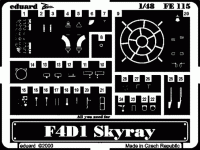 Eduard FE115 F4D-1 Skyray 1/48 фототравление Zoom Цветное