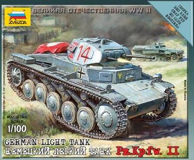Звезда 6102 Немецкий танк Т-II 1/100