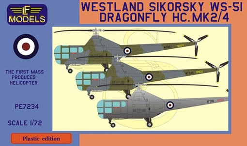 Lf Model P7234 Westland Sikorsky WS-51 Dragonfly HC.Mk.2/4 1/72