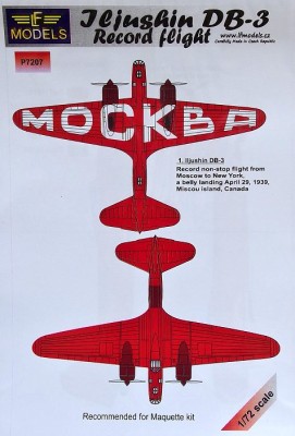LF Model M7207 Mask Ilyushin DB-3 Record Flight (MAQ) 1/72