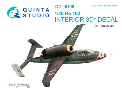 Quinta studio QD48106 He-162 (для модели Tamiya) 1/48