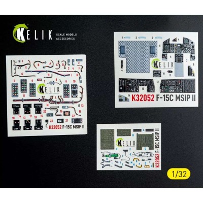 Reskit K32052 F-15C MSIP II- interior 3D (TAM) 1/32