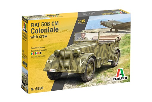 Italeri 06550 Fiat 508 CM Coloniale with Crew 1/35