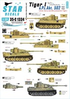 Star Decals 35-C1334 Pz.Kpfw.VI Tiger I sPzAbt 502 # 2.Initial / Early / Mid production Tigers 1943-44 1/35