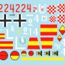 Star Decals 16-D1005 Pz.Kpfw.I Ausf.A Pz.Abt z.b.V. 40 in Norway, Croatia / Ustashi tank unit, and Nationalist Tank Group and Spanish Foreign Legion in the Spanish Civil War 1/16