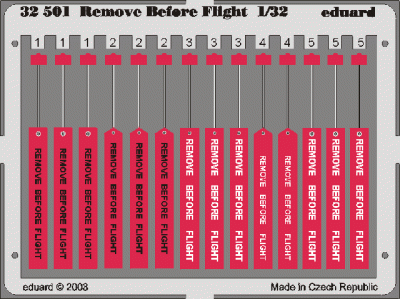 Eduard 32501 Remove Before Flight