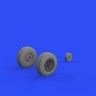 Eduard 648512 BRASSIN 1/48 P-51D wheels rhomboid treat (EDU)