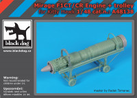 Blackdog A48138 Mirage F1CT/CR engine+trolley (KITTYH) 1/48