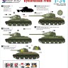 Star Decals STAR35850 Tanks of the ByeloSoviet Front - T-34 m/43, PT-34 m/43, T-34-85 (Factory 183)[Soviet T-34] 1/35