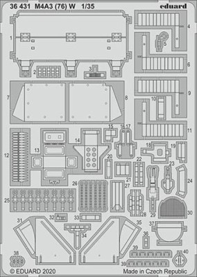 Eduard 36431 1/35 M4A3 (76) W (MENG)