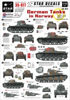 Star Decals STAR35977 German Tanks in Norway Pz.Abt. z.b.V. 40 in Norway 1940 Pz.Kpfw.I Ausf.A, Pz.Kpfw.I Ausf.B, Pz.Kpfw.II Ausf.C Neubaufahrzeug Nbfz 1/35