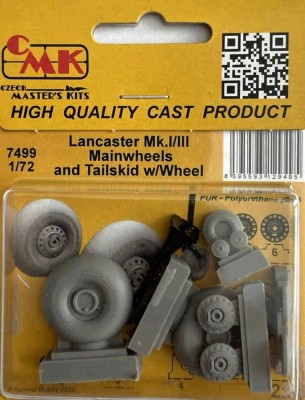 CMK 7499 Lancaster Mk.I/III Mainwheels&amp;Tailskid wheel 1/72