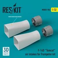 Reskit RSU32154 F-14D 'Tomcat' air intakes (TRUMP) 3D Print 1/32