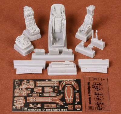 Sbs Model 48051 Mirage V - cockpit set (KIN) 1/48