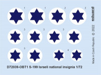 Eduard D7239 Decals S-199 Israeli national insignia (EDU) 1/72
