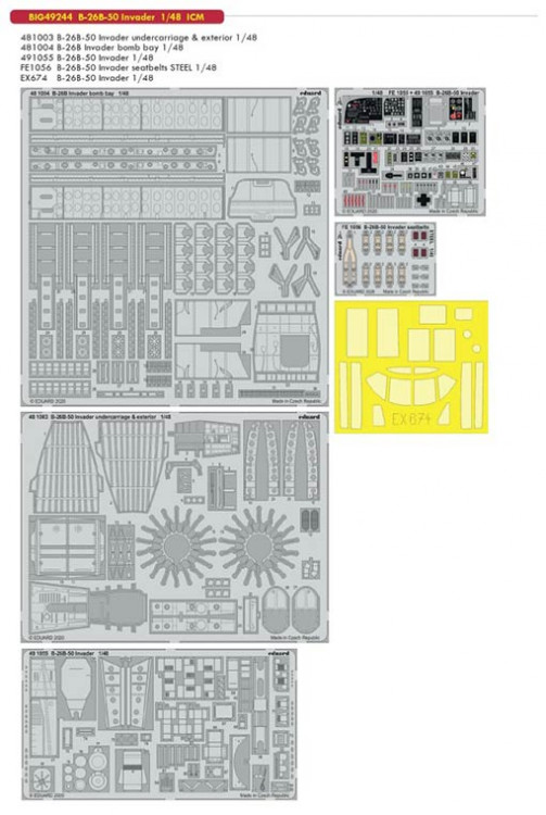 Eduard BIG49244 1/48 B-26B-50 Invader (ICM)