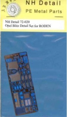 NH Detail NHM72020 Opel Blitz Kfz.385 Tankwagen Detail Set 1/72
