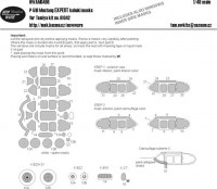 New Ware NWA-M0496 1/48 Mask P-51B Mustang EXPERT (TAMIYA 61042)