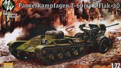 Military Wheels MW7258 Panzerkampfagen T-60(r)&amp;Flak-30 1/72