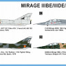 Mark 1 Models MKM-144.132 Mirage IIIBE/IIIDE/IIIDS/5BD (4x camo) 1/144