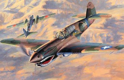 Hasegawa 09086 P-40E Warnawk 1/48