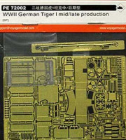 Voyager Model PE72002 WWII German Tiger I Mid/Late Production (For DRAGON Kit) 1/72
