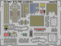 Eduard 32687 1/32 Фототравление привязные ремни F/A-18E seatbelts