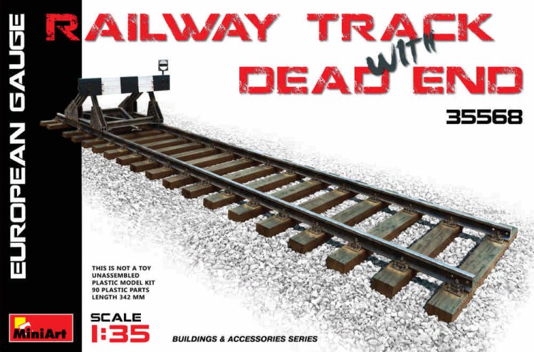 MiniArt 35568 Railway Track & Dead End (European Gauge) 1/35