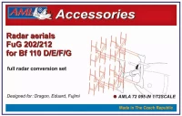 AML AMLA72095 Bf 110 D/E/F/G w/ Radar aerials FuG 202/212 1/72