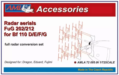 AML AMLA72095 Bf 110 D/E/F/G w/ Radar aerials FuG 202/212 1/72