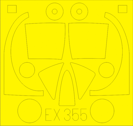 Eduard EX355 1/48 Маска для T-28B