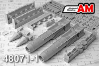 Advanced Modeling AMC 48071-1 КАБ-1500Л Корректируемая авиационная бомба калибра 1500 кг (в комплекте две бомбы). 1/48