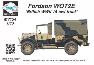 Planet Models MV72134 Fordson WOT2 E (15CWT) 'Wooden Cargo Bed' 1/72