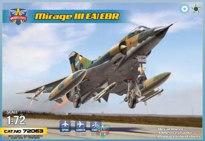 Modelsvit 72063 1/72 Mirage III EA/EBR fighter-bomber (6x camo)