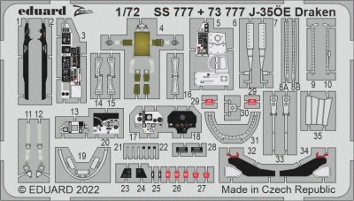 Eduard SS777 J-35OE Draken (HAS/H.2000) 1/72