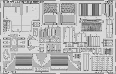 Eduard 36354 M40 US self-propelled 155 mm gun 1/35