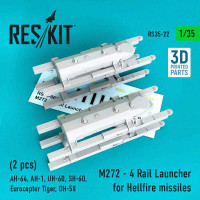 Reskit 35022 M272 - 4 Rail Launcher for Hellfire missiles 1/35