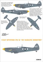 Aims AIMS32D032 Supermarine Spitfire PR Mk.XI USAF For AIMS conversion AIMS32P027 1/32