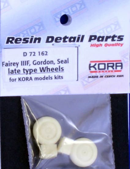 Kora Model D72162 Wheels for Fairey IIIF - late type (KORA) 1/72