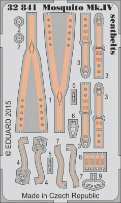 Eduard 32841 Mosquito Mk.IV seatbelts 1/32