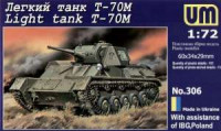 UM 306 Soviet light tank T-70M 1/72