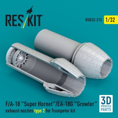 Reskit U32213 F/A-18 S.Hornet/EA-18G exh.nozzles 2 (TRUMP) 1/32