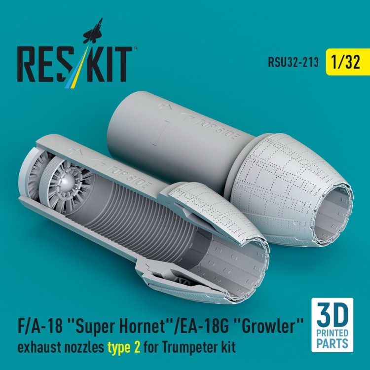 Reskit U32213 F/A-18 S.Hornet/EA-18G exh.nozzles 2 (TRUMP) 1/32