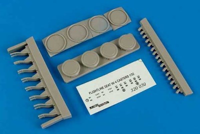Aerobonus 320030 Flightline seat with 4 casters 1/32