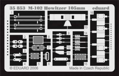 Eduard 35853 M-102 Howitzer 105mm AFV