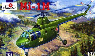 Amodel 07234 Mi-1M Helicopter 1/72