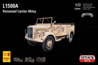 Attack Hobby 72924 L1500A Personnel Carrier Africa (w/resin&amp;PE) 1/72